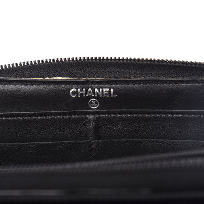 Chanel Patent Large Gusset CC Zip Wallet Black 6 of 9