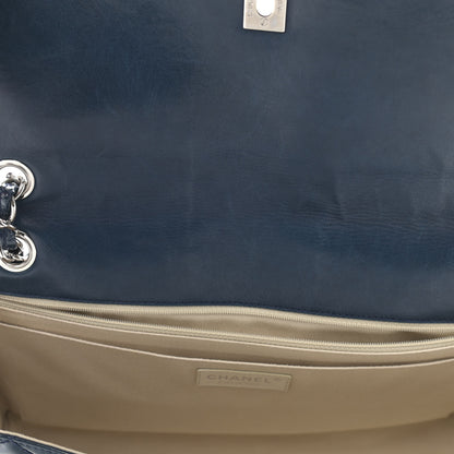 Chanel Vinyl Quilted In the Business Flap Bag Navy Blue 11 of 12