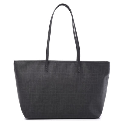 Fendi Zucca Spalmati Small Roll Tote Black 1 of 9