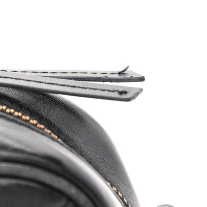 Gucci Calfskin Matelasse Mini GG Marmont Chain Shoulder Bag Black 14 of 17