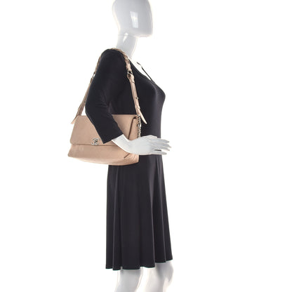 Chanel Grained Calfskin Stitched Small Braided With Style Flap Beige 2 of 14