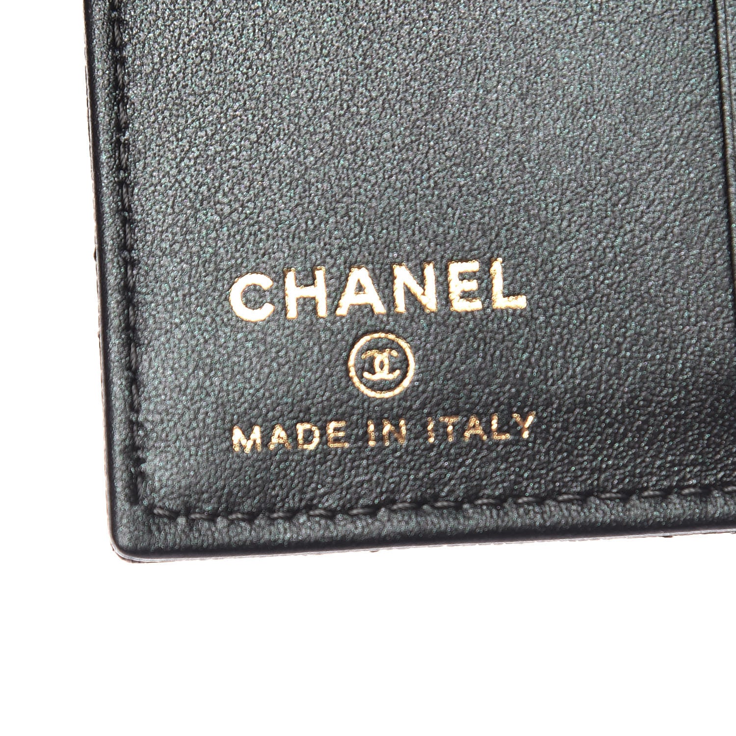 Chanel Iridescent Caviar Quilted Card Holder Wallet Black 6 of 8