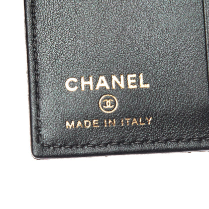 Chanel Iridescent Caviar Quilted Card Holder Wallet Black 6 of 8