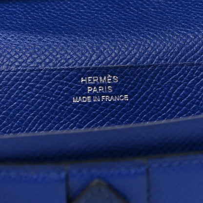 Hermes Epsom Bearn Gusset Wallet Bleu Electrique 6 of 13