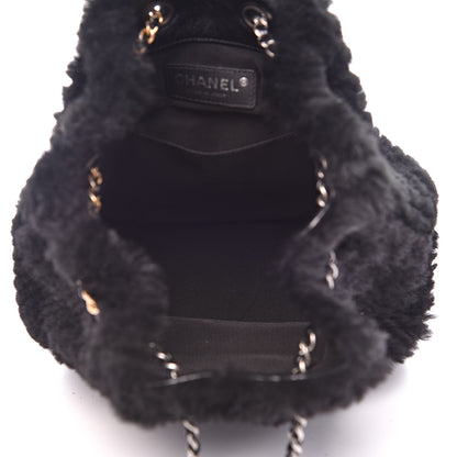 Chanel Shearling Small Gabrielle Backpack Black 5 of 11