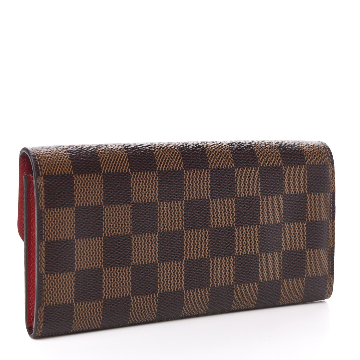 Louis Vuitton Damier Ebene Emilie Wallet Red 3 of 7