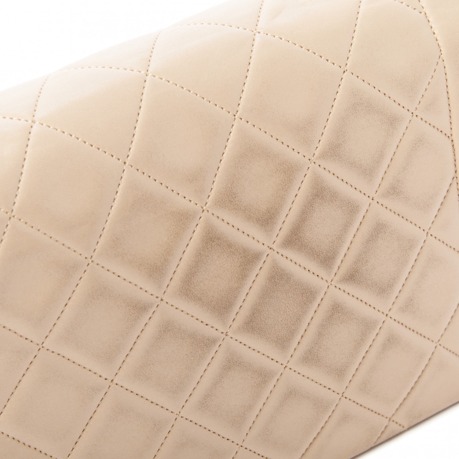 Chanel Lambskin Quilted Medium Single Flap Beige 11 of 12