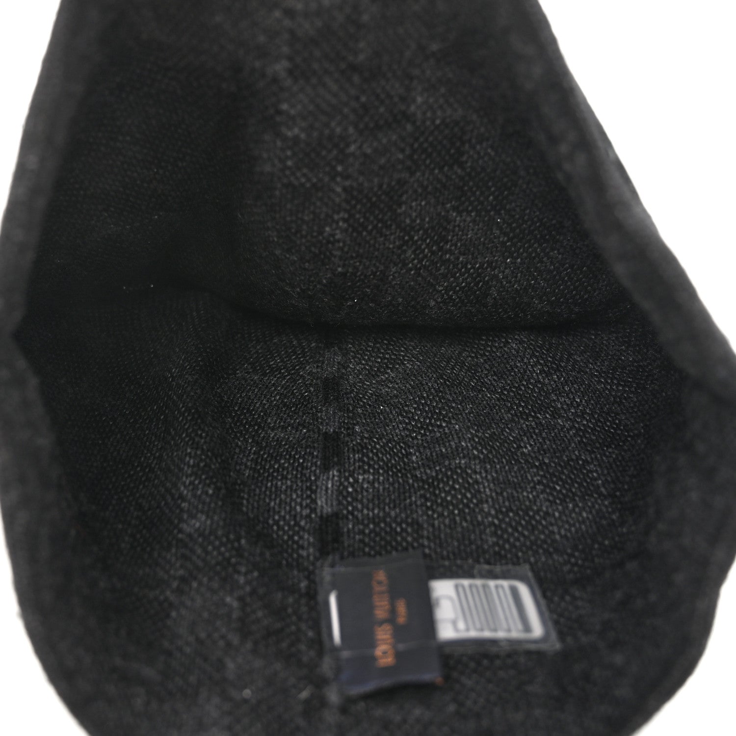 Louis Vuitton Wool Bonnet Petit Damier Graphite Beanie Hat Black Grey 3 of 6