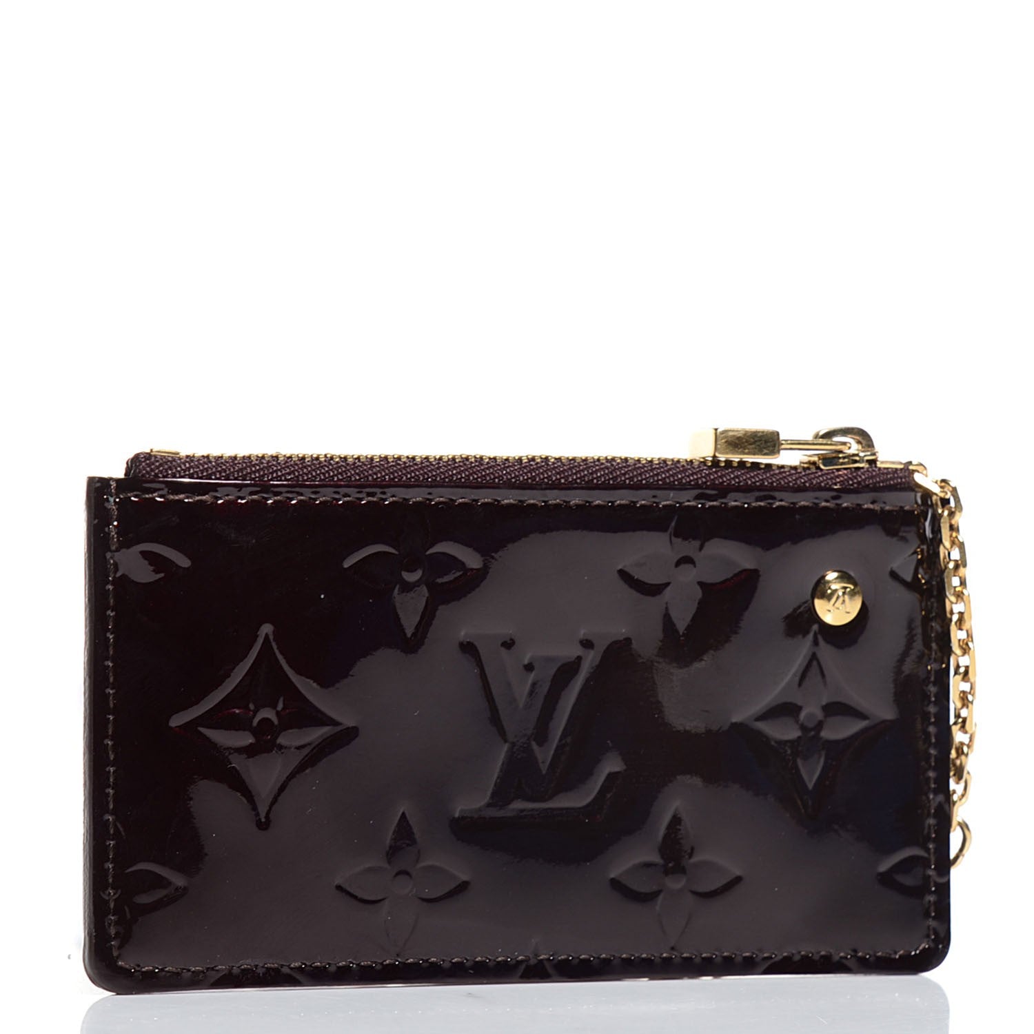 Louis Vuitton Vernis Pochette Key Pouch Amarante 3 of 8