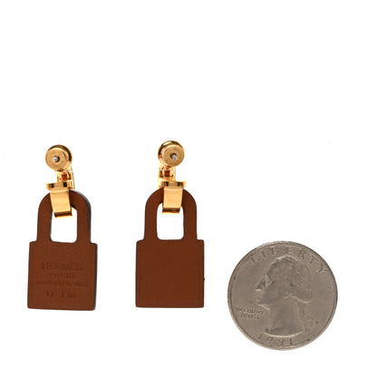 Hermes Gold Swift O'Kelly Earrings Gold 2 of 6