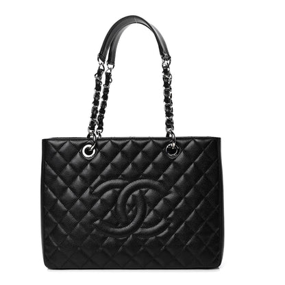 Chanel Caviar Quilted Grand Shopping Tote GST Black 1 of 4