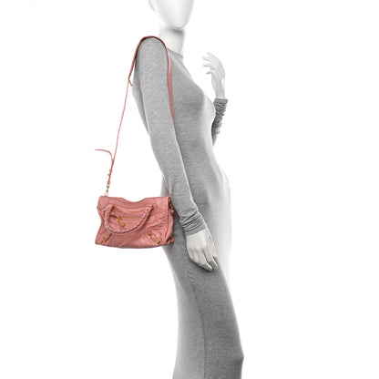 Balenciaga Agneau Giant 12 Gold Hardware Mini City Rose Peche 2 of 13