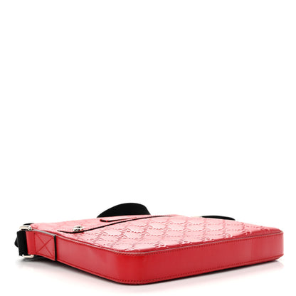 Gucci Guccissima Signature Small Messenger Bag Hibiscus Red 4 of 13