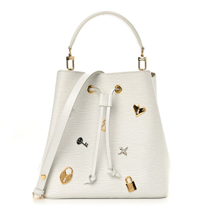 Louis Vuitton Epi Love Lock NeoNoe White 2 of 18