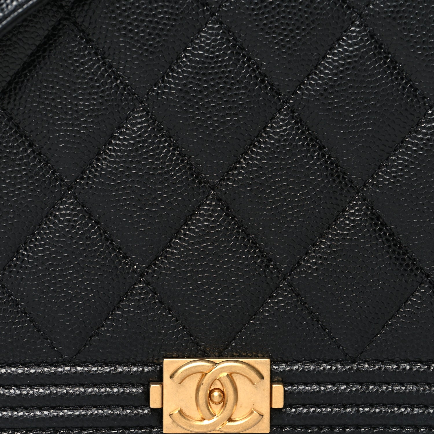 Chanel Caviar Quilted Boy Wallet On Chain WOC Black 9 of 12