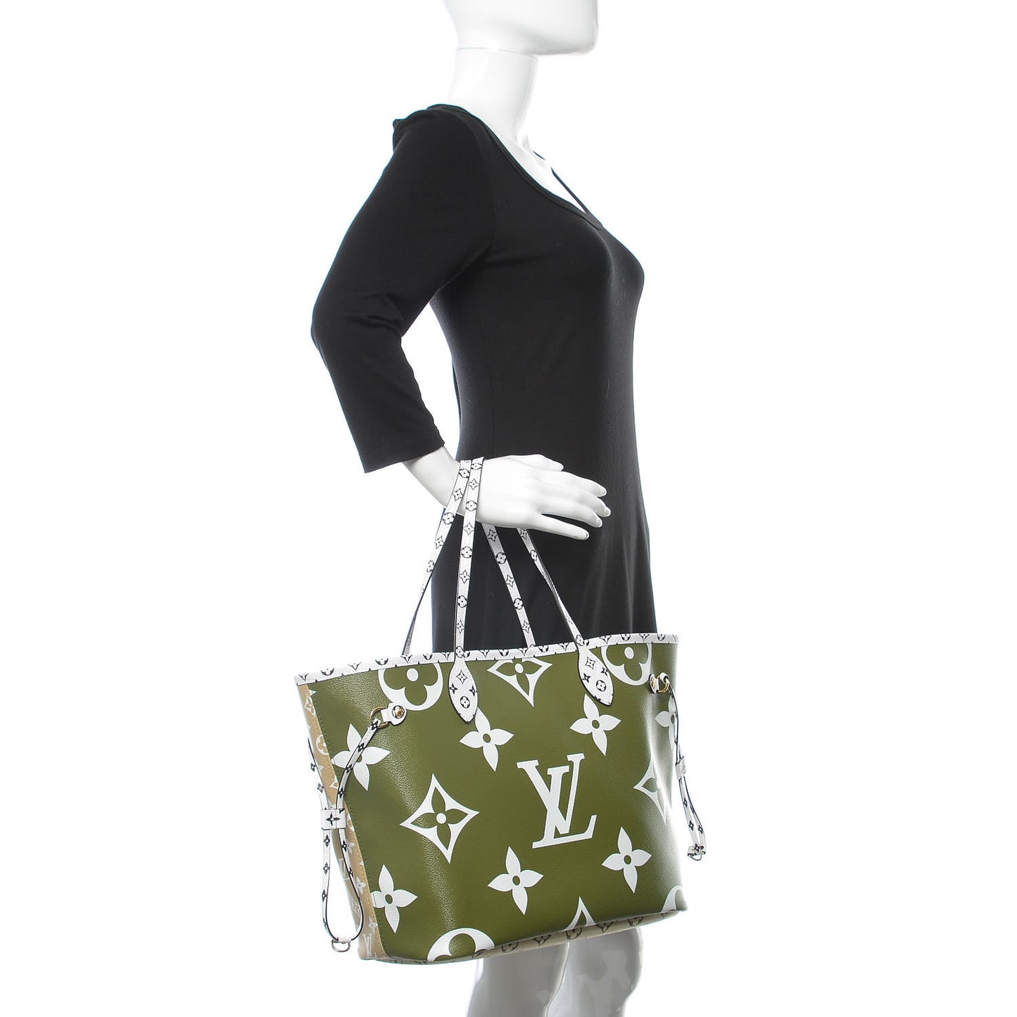 Monogram Giant Neverfull MM Kaki