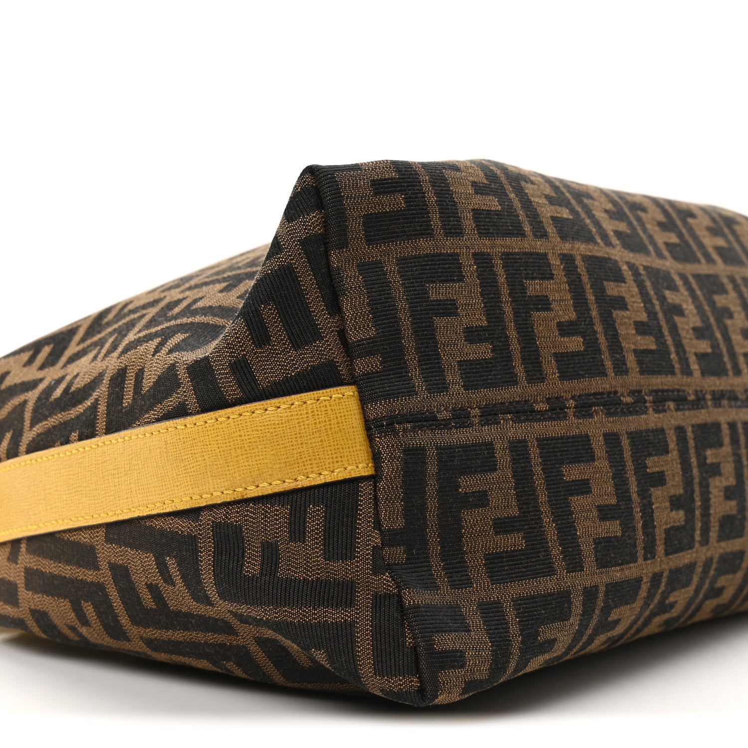 Fendi Zucca Vitello Artic Small Hobo Ocra Moro Black 9 of 10