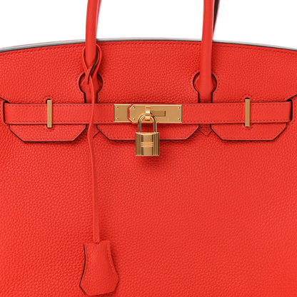 Hermes Togo Birkin 30 Capucine 7 of 10