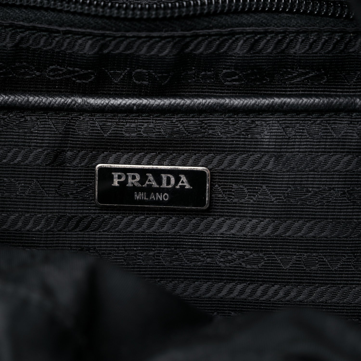 Prada Tessuto Nylon Vela Small Double Buckle Backpack Black 5 of 12