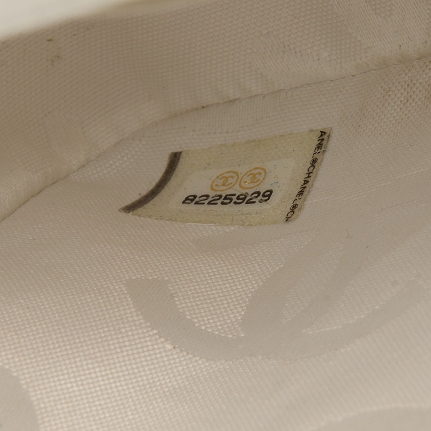 Patent Perforated Camellia Medium Single Flap White