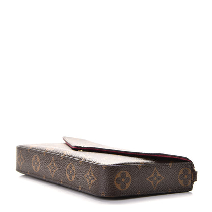 Louis Vuitton Monogram Pochette Felicie Chain Wallet Fuchsia 6 of 6