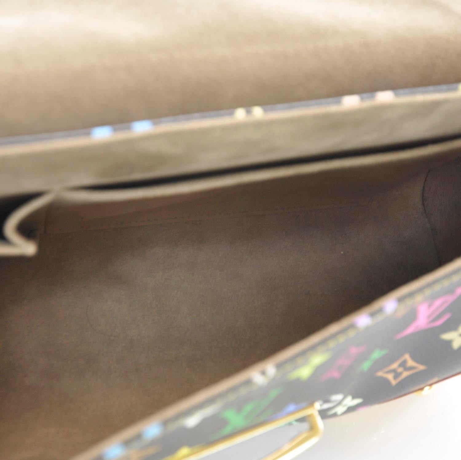Louis Vuitton Monogram Multicolor Beverly MM Black 7 of 9