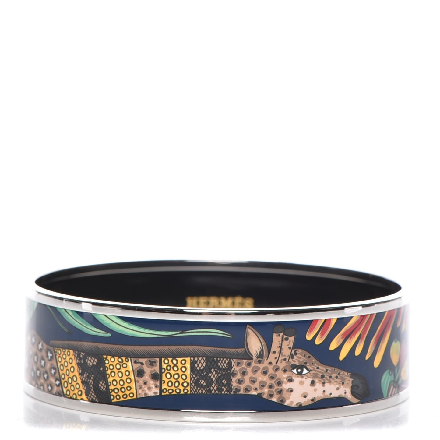 Enamel Printed Wide Le Marche de Savana Bracelet 85 Exotique