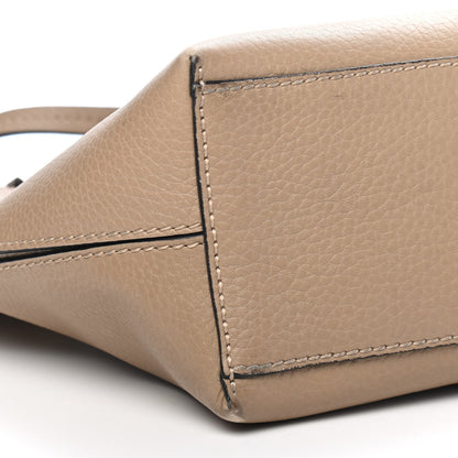 Valentino Garavani Grained Calfskin Small Rockstud Shoulder Tote Beige 8 of 9