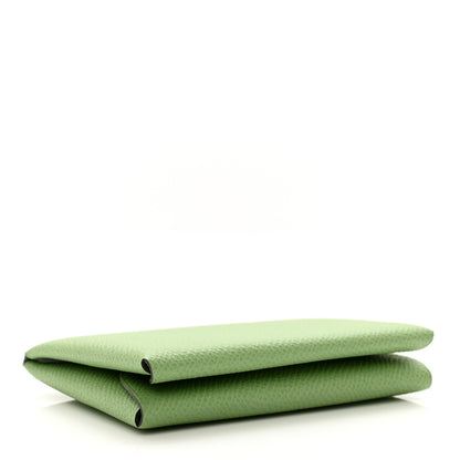 Hermes Epsom Calvi Duo Card Case Vert Criquet 4 of 7