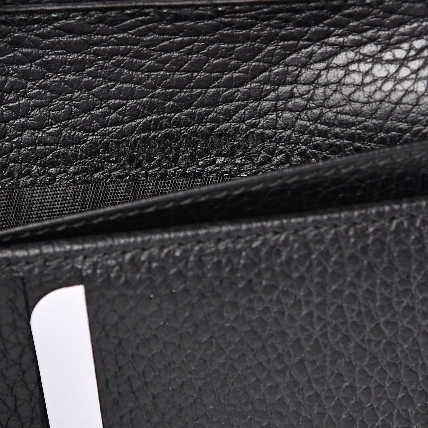 Dollar Calfskin Medium GG Zip Around Wallet Black