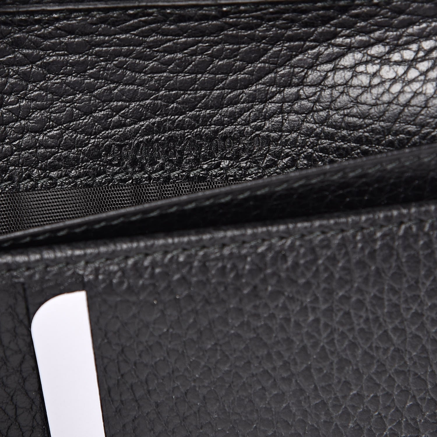 Gucci Dollar Calfskin Medium GG Zip Around Wallet Black 7 of 8