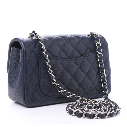Chanel Caviar Quilted Mini Rectangular Flap Navy 3 of 11