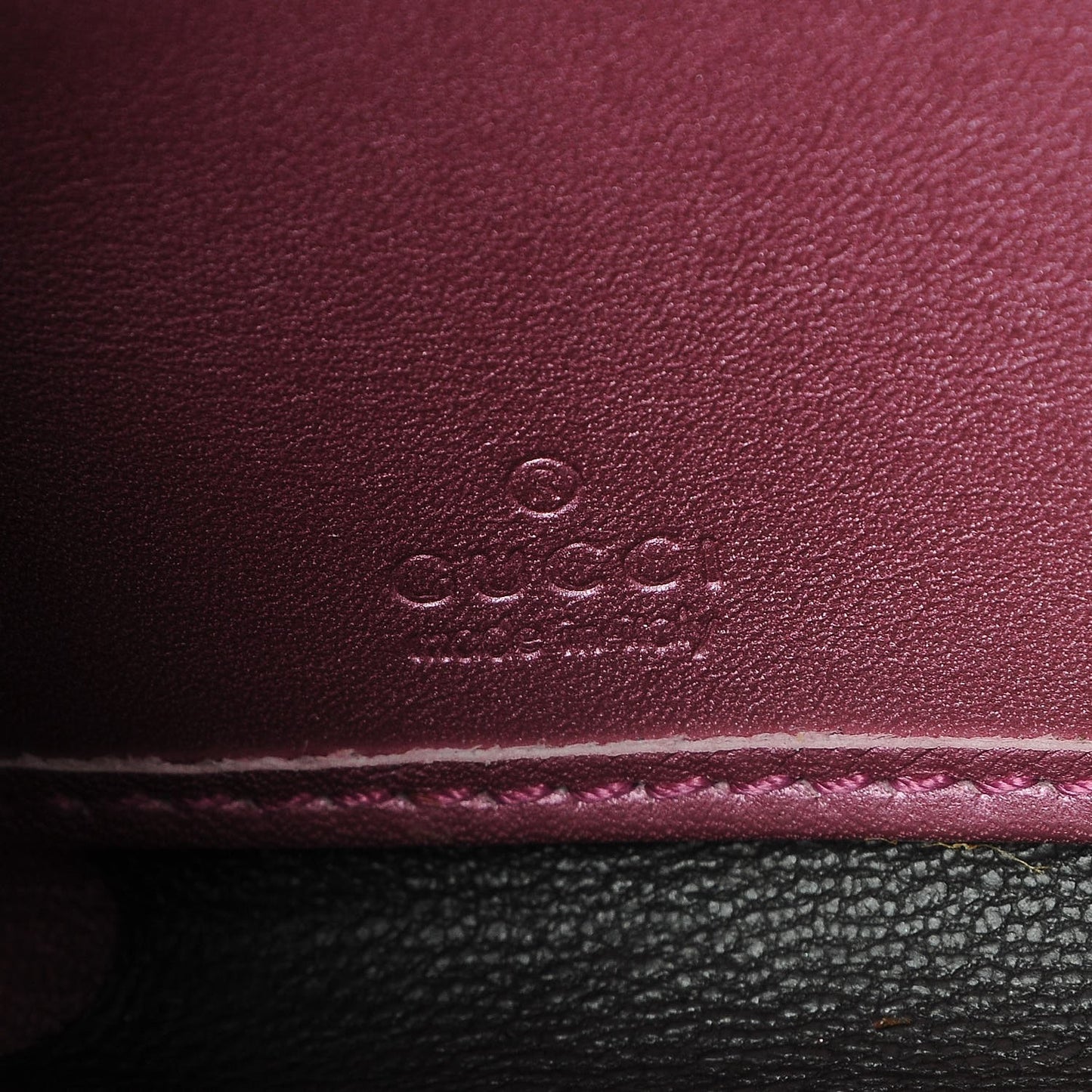 Metallic Soft Guccissima Heart Zip Around Wallet Fresia Rose