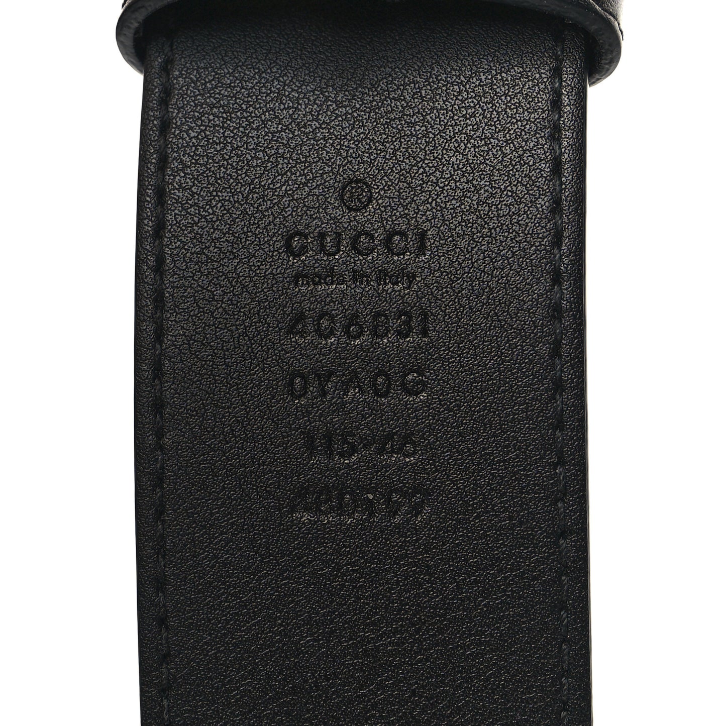 Plutone Calfskin Double G 40mm Belt 115 46 Black
