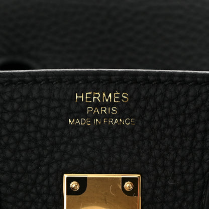 Hermes Togo Birkin 25 Black 5 of 9