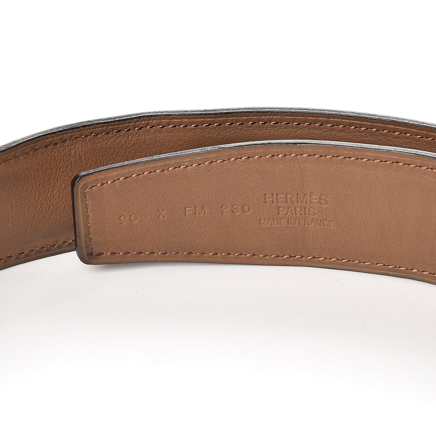 Hermes Polo Swift 32mm H Belt 90 Black Alezan 6 of 7