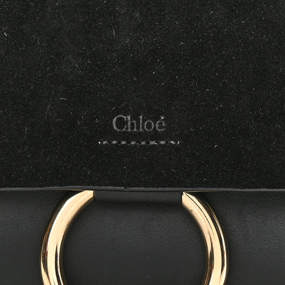Chloe Suede Calfskin Small Faye Shoulder Bag Black 8 of 10