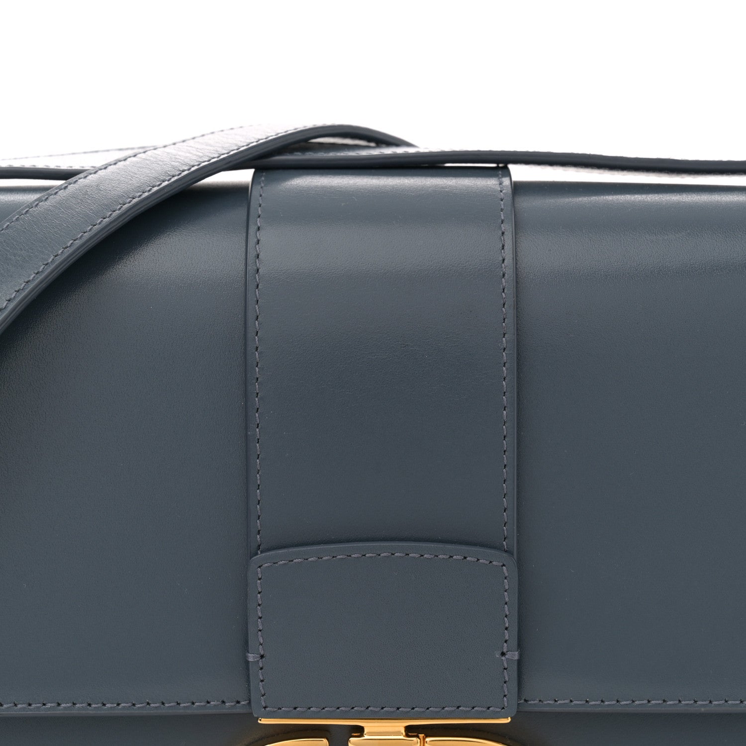 Christian Dior Smooth Calfskin 30 Montaigne Flap Bag Blue 8 of 10