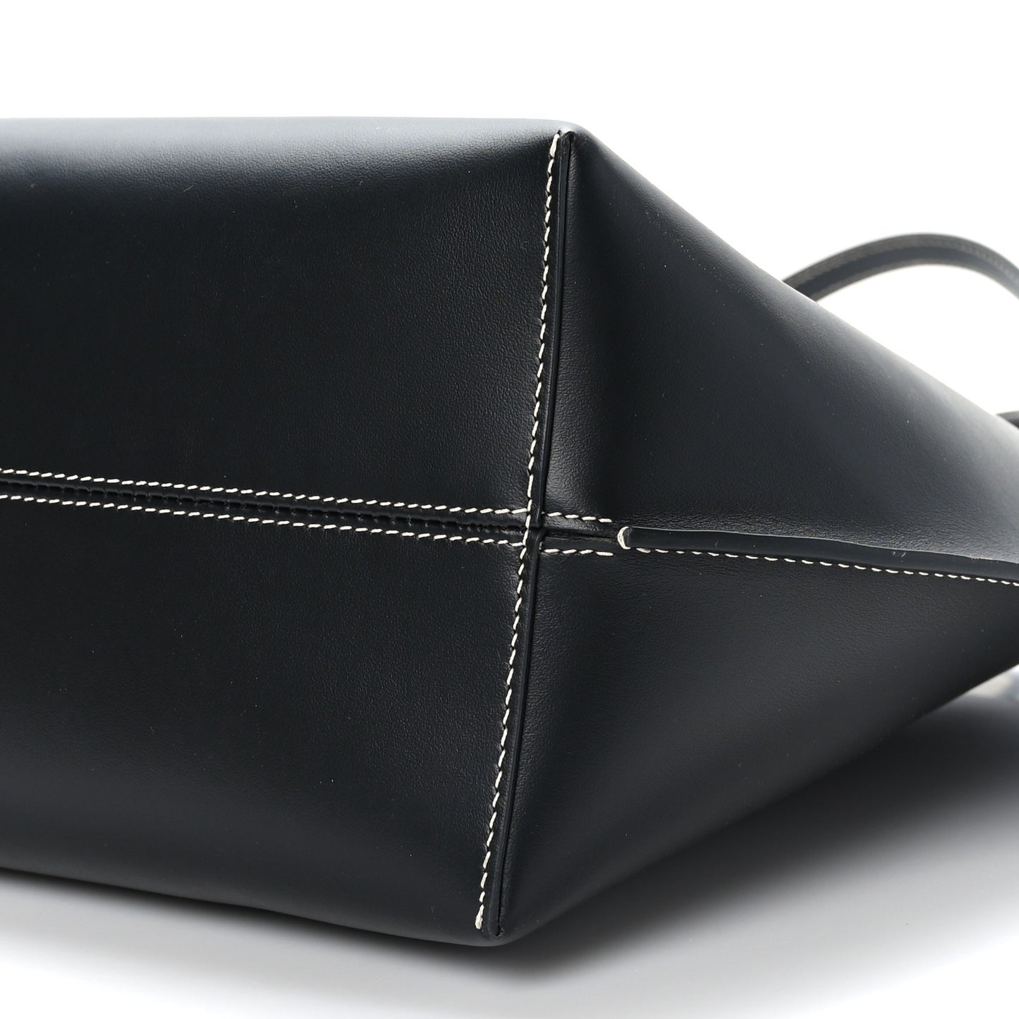 Calfskin Monogram Motif TB Medium Soft Tote Black