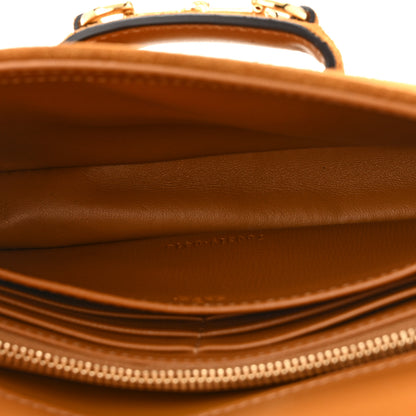 Gucci Suede Shearling Horsebit Mini 1955 Shoulder Bag Honey Beige Milk 5 of 11