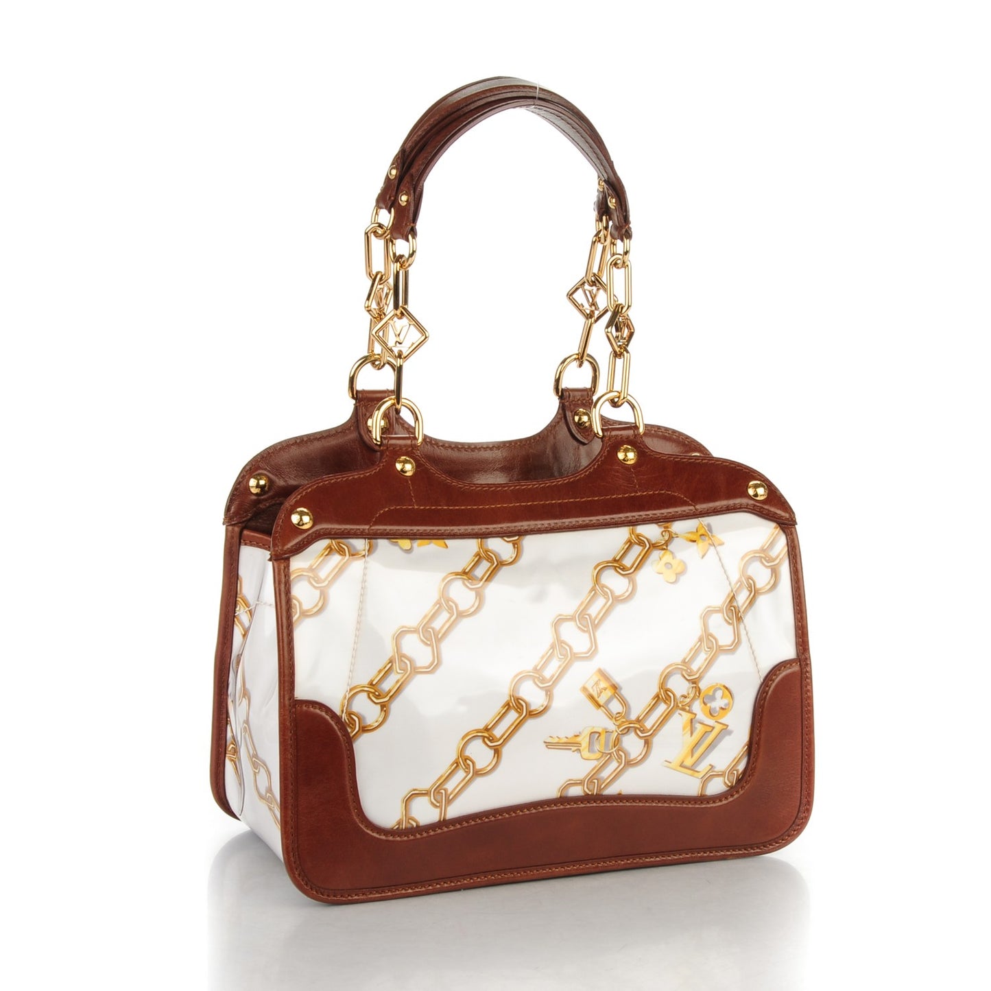 Monogram Charms Cabas White
