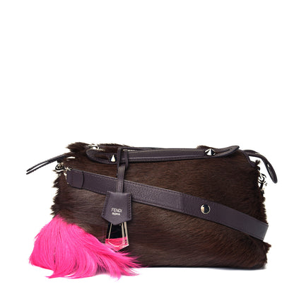 Fendi Springbok Vitello Dolce Medium By The Way Boston Bag Brown Pink 1 of 5