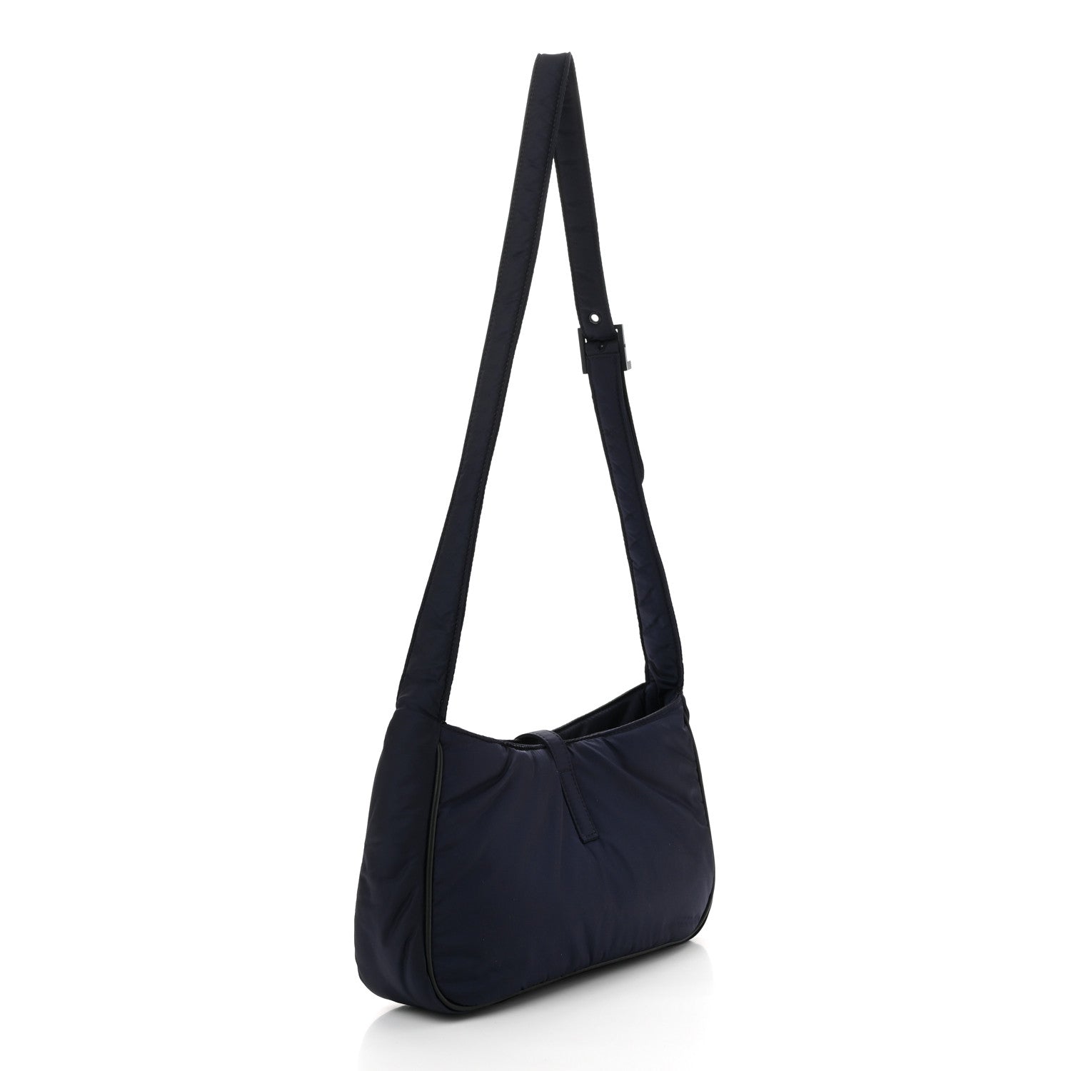 Saint Laurent Econyl Nylon Le 5 A 7 Hobo Navy 3 of 10