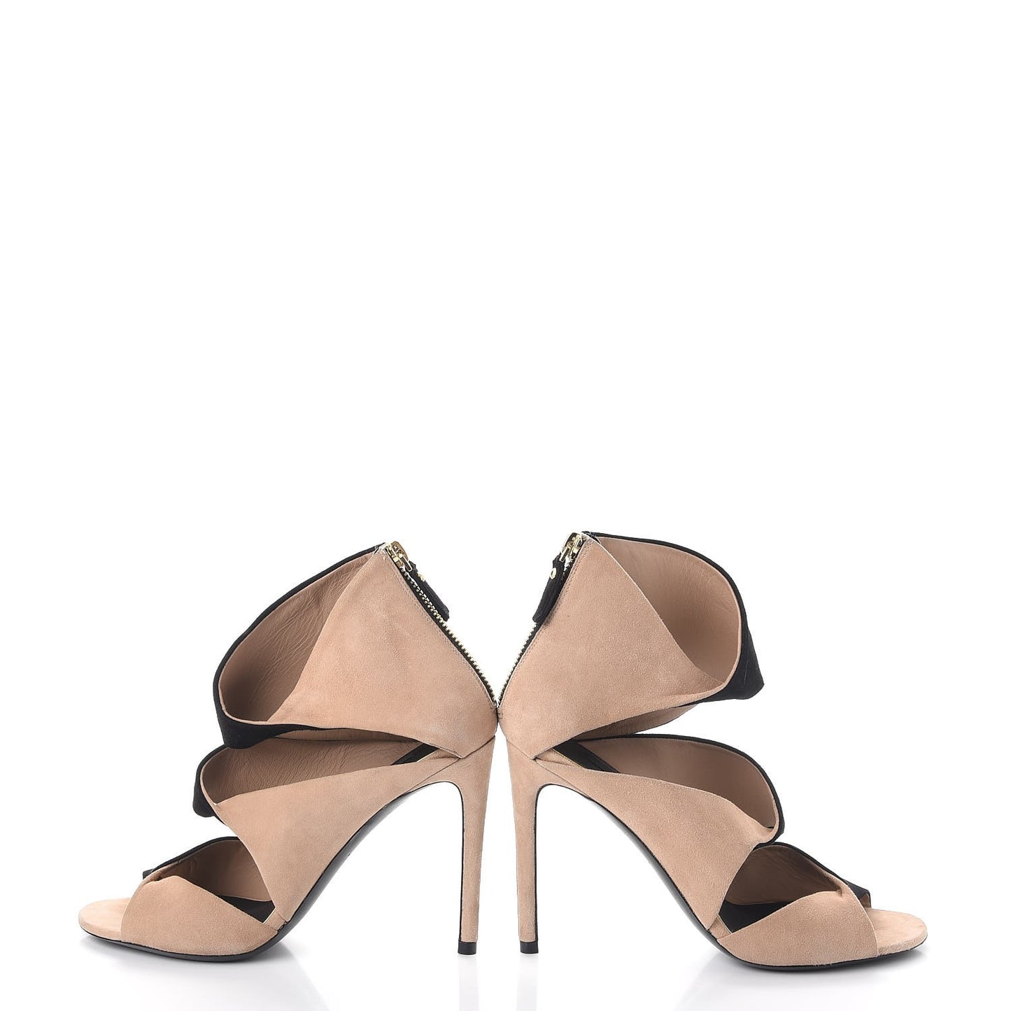 Suede Pumps 36 Black Nude