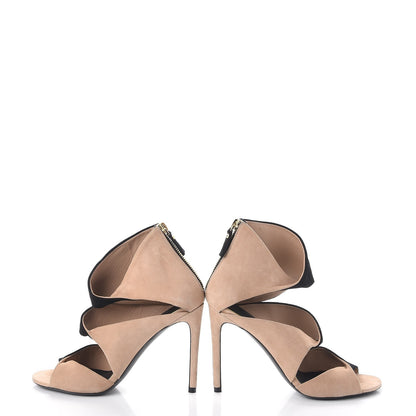 Louis Vuitton Suede Pumps 36 Black Nude 7 of 11
