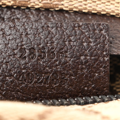 Gucci GG Monogram Double Pocket Belt Bag Dark Brown 7 of 10