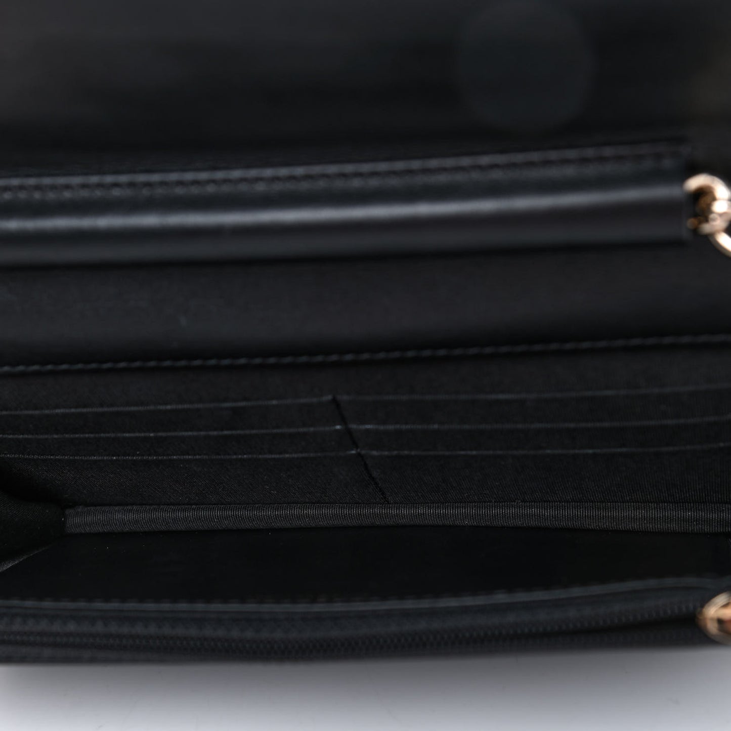 Caviar Quilted Boy Wallet On Chain WOC Black