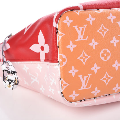 Louis Vuitton Monogram Giant Neverfull MM Rouge 9 of 10