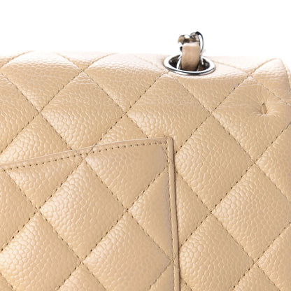 Chanel Caviar Quilted Medium Double Flap Beige Clair 13 of 17