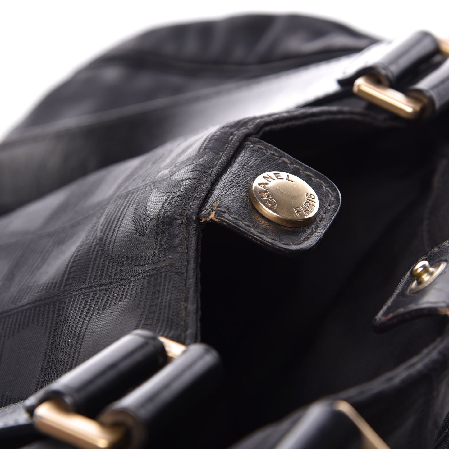 Nylon Travel Shoulder Bag Black
